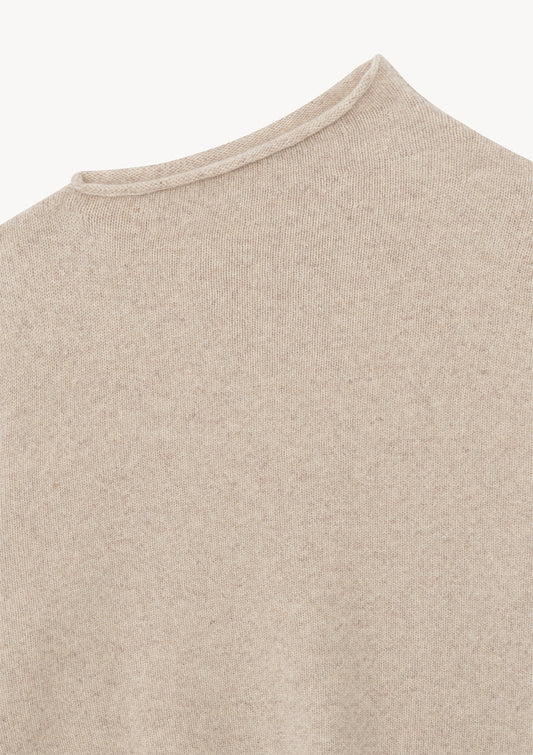 OBLIQUE NECK KNIT