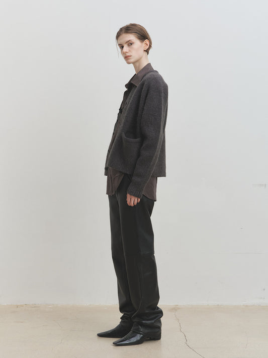 ALPACA JACQUARD KNITTED BLOUSON