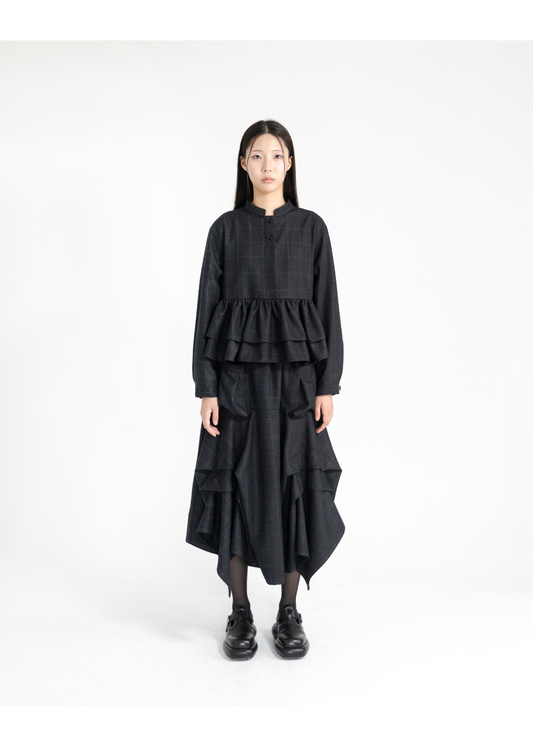 CHECK POCKET SKIRT