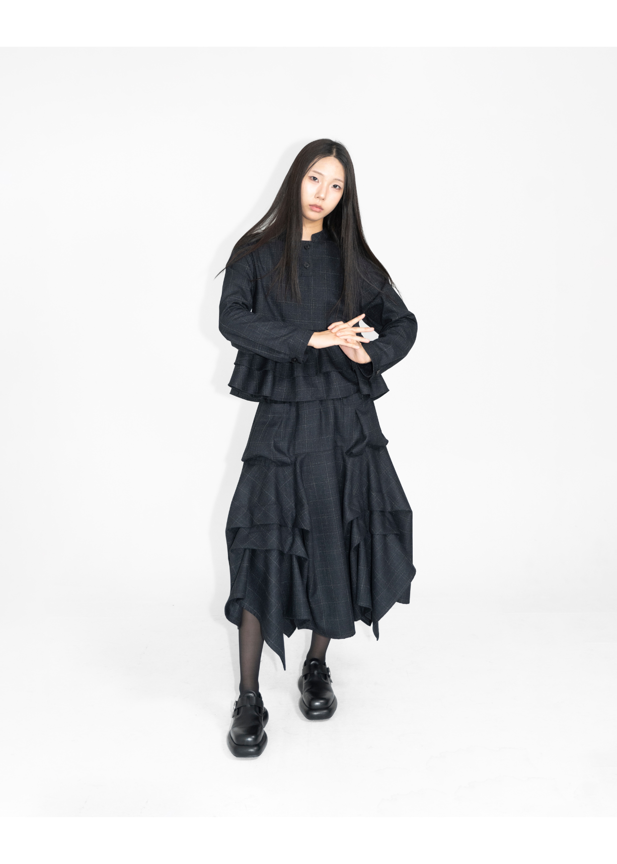 CHECK POCKET SKIRT