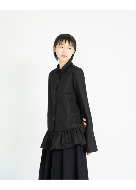 FRILL COLLAR SHIRT