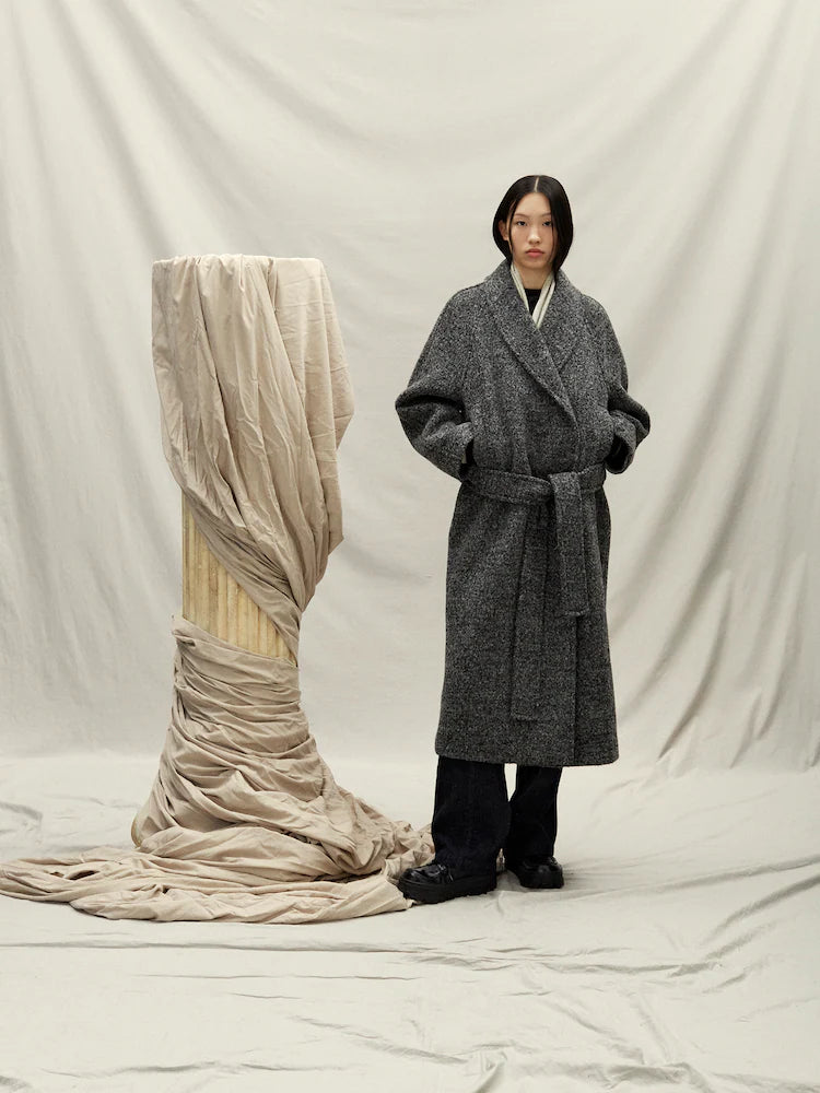SHAWL COLLAR LONG COAT