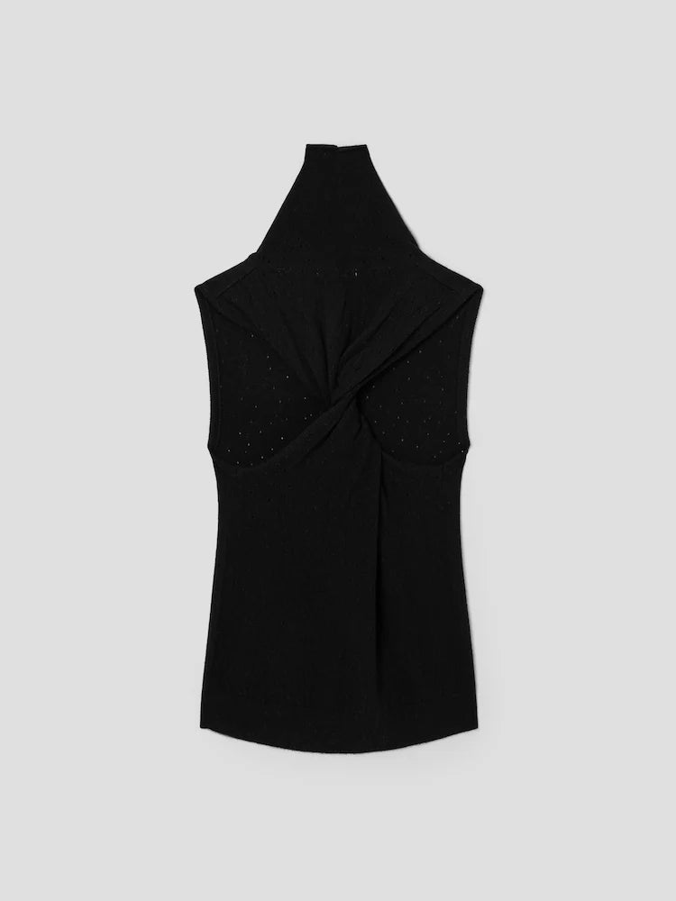 TWISTED BACK KNIT TANK
