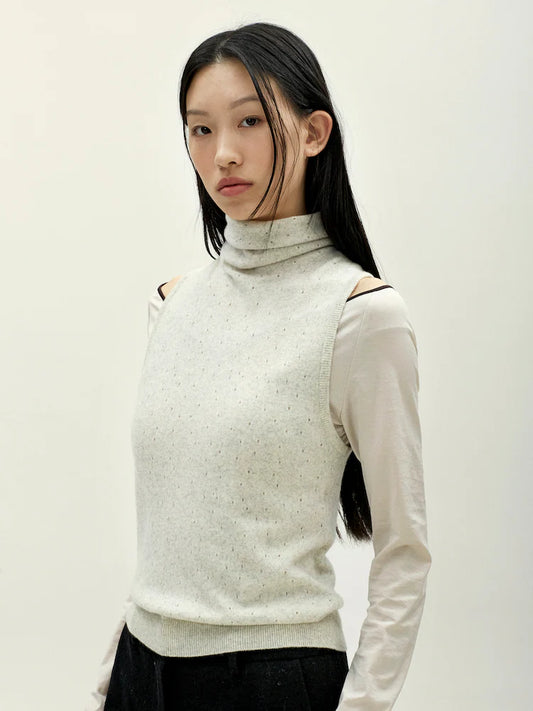 TWISTED BACK KNIT TANK