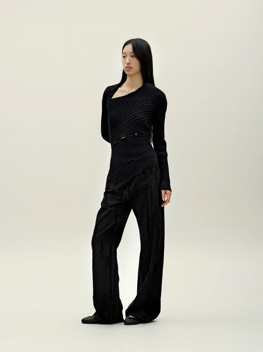 RIBBED SNAKE CARDIGAN