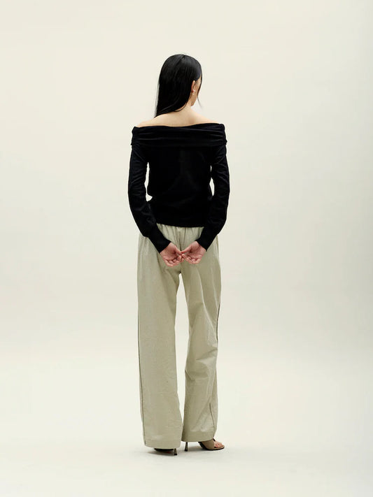 OFF SHOULDER PULLOVER