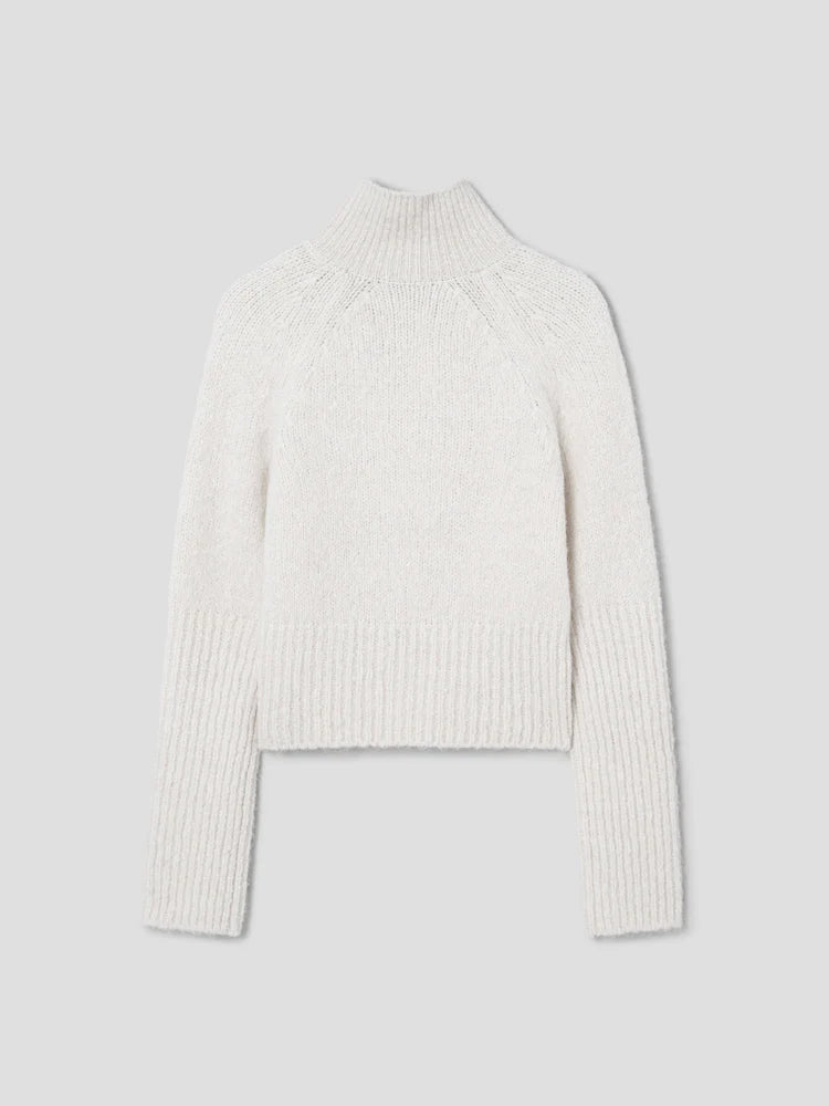 CLASSIC HALF NECK PULLOVER IVORY