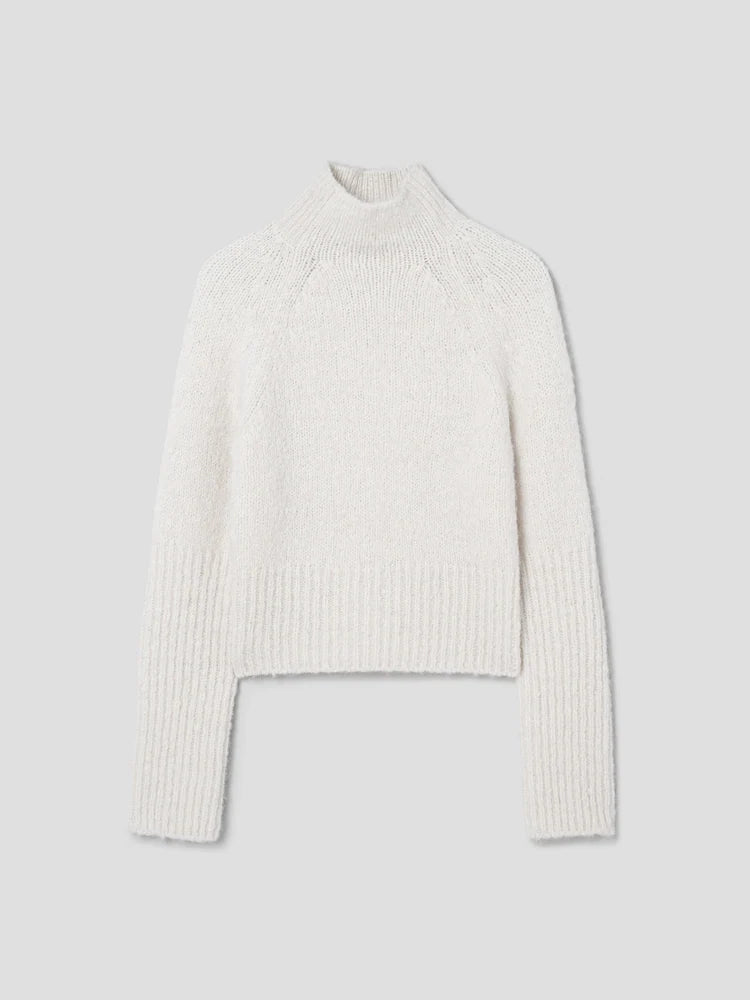 CLASSIC HALF NECK PULLOVER IVORY