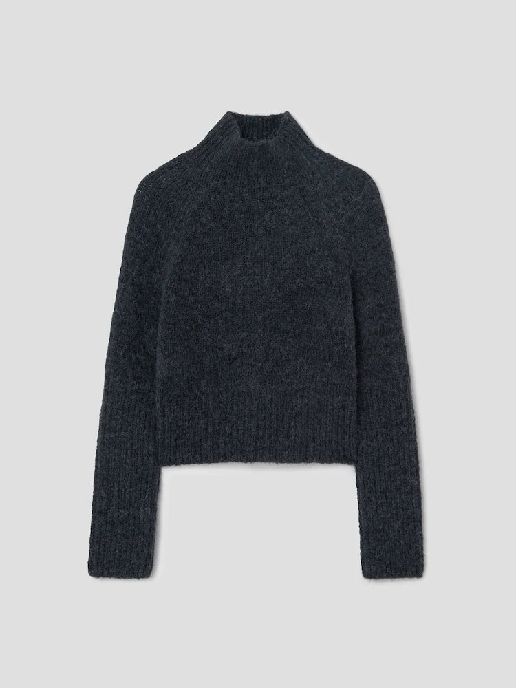 CLASSIC HALF NECK PULLOVER DARK GREY