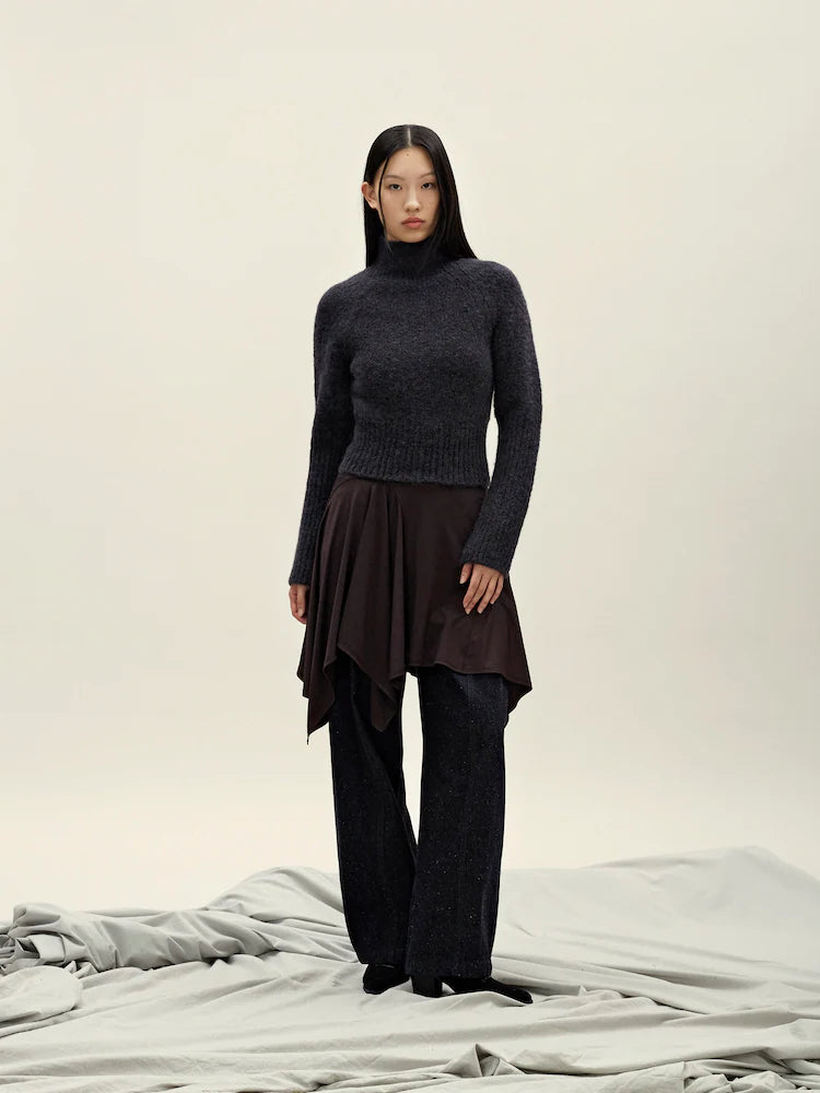 CLASSIC HALF NECK PULLOVER DARK GREY
