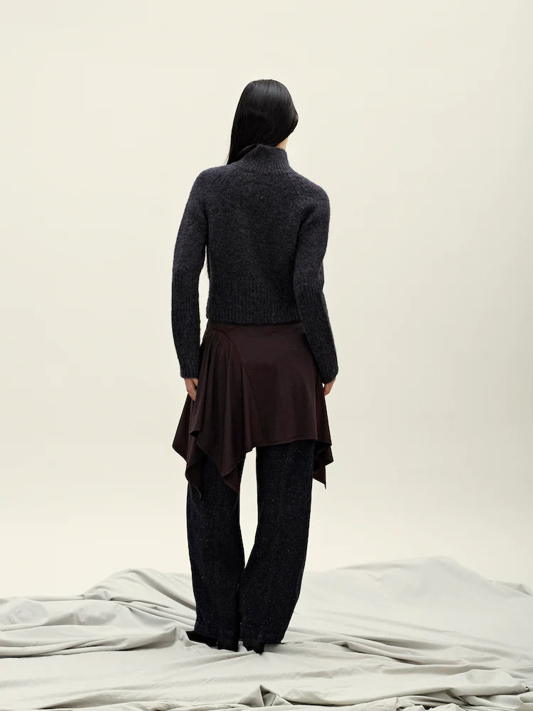 CLASSIC HALF NECK PULLOVER DARK GREY