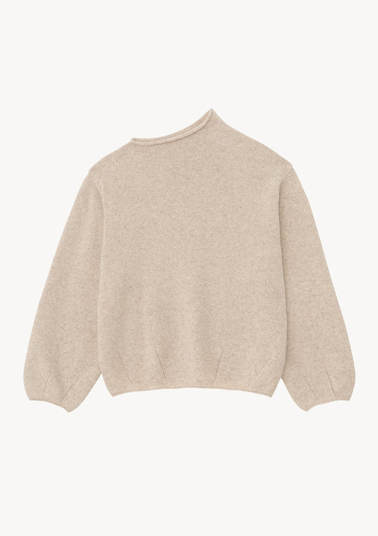 OBLIQUE NECK KNIT