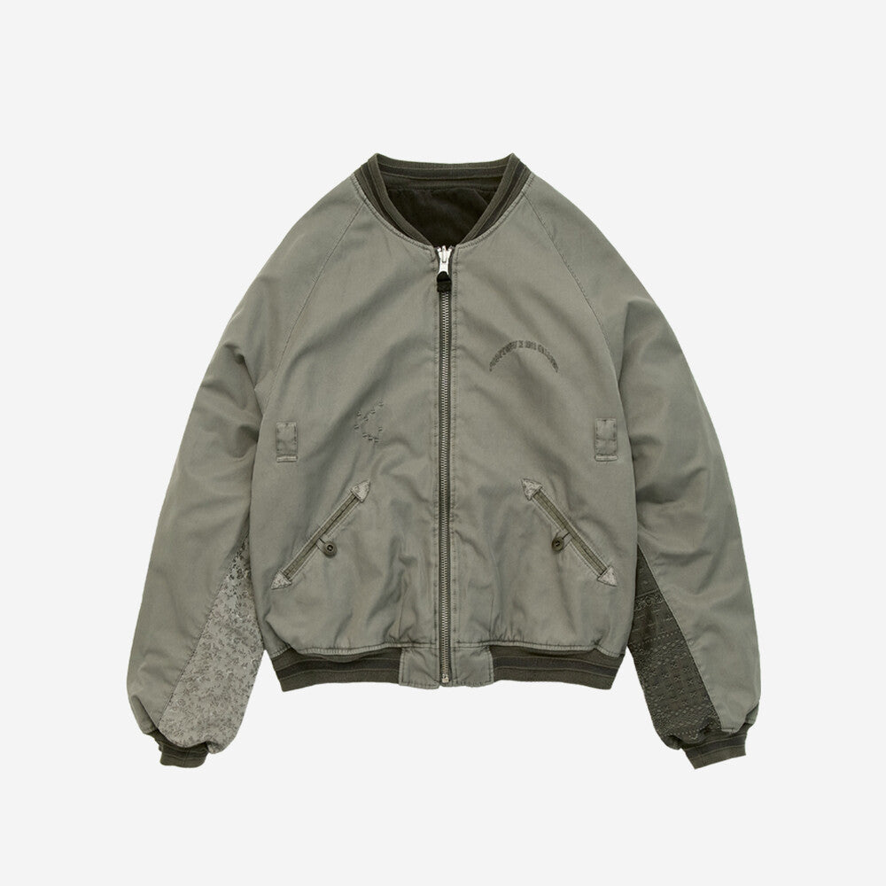 1011 REVERSIBLE FLORAL SOUVENIR BOMBER