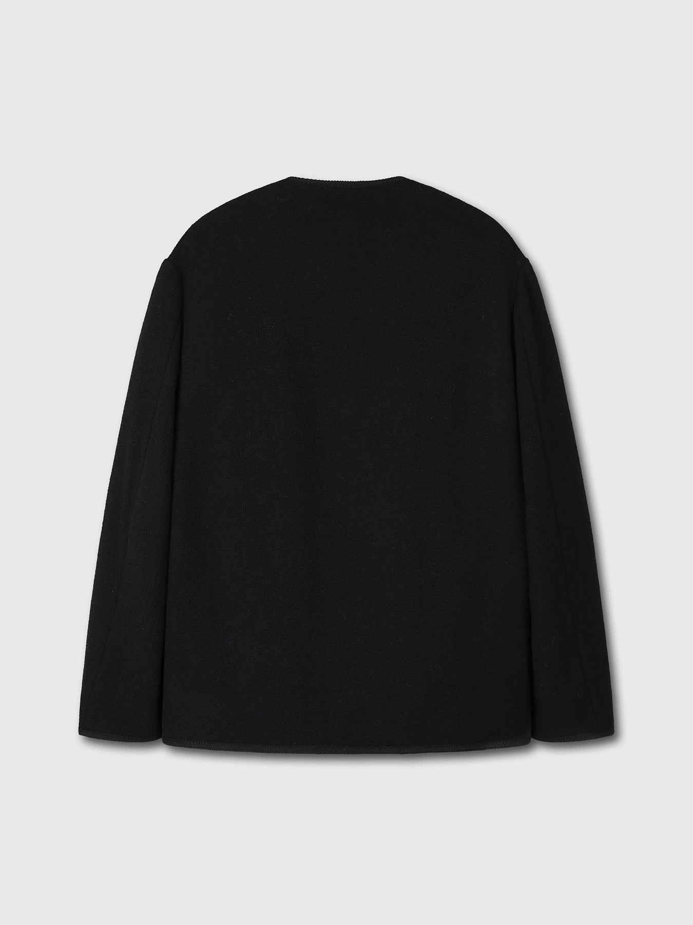 WOOL TWEED BUTTONED BLOUSON