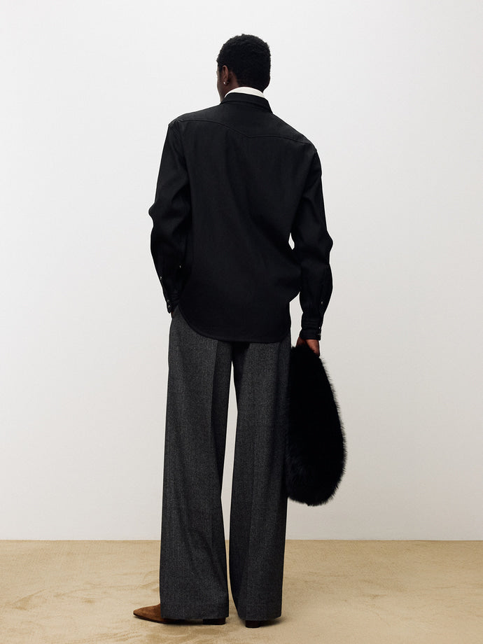 RAW DENIM WESTERN SHIRT