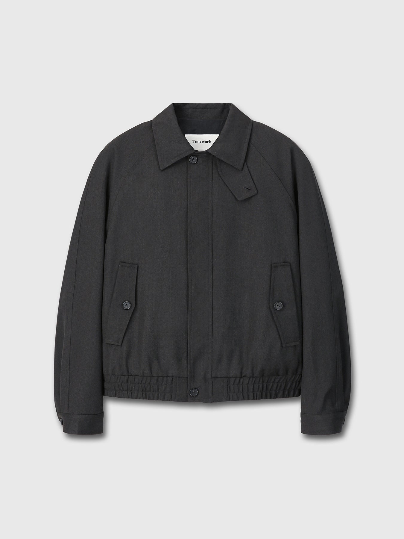 TEXTURED WOOL OVERSIZED BLOUSON