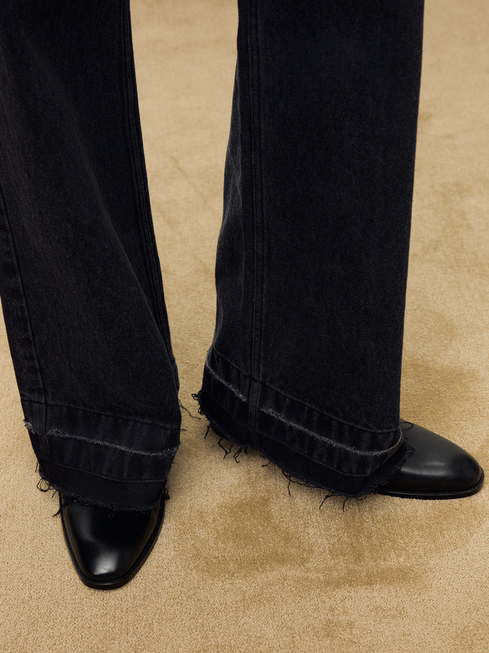 WIDE LEG DENIM JEANS