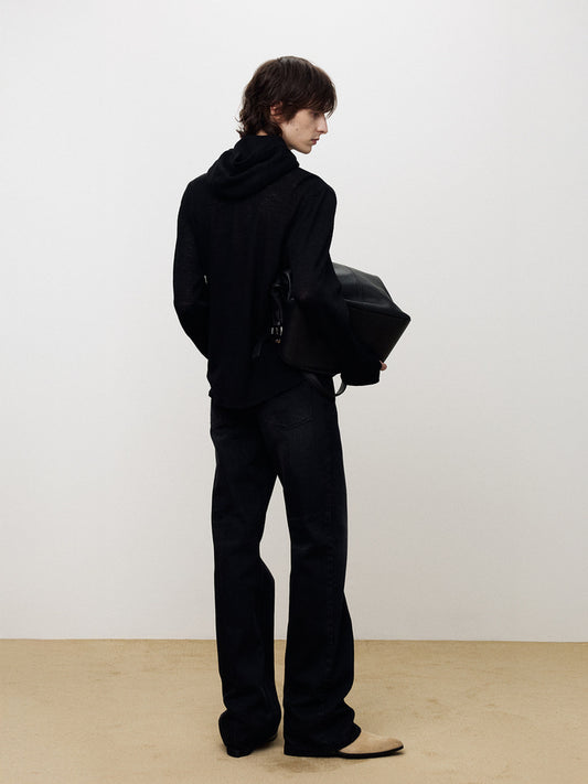 FLARED LEG DENIM JEANS