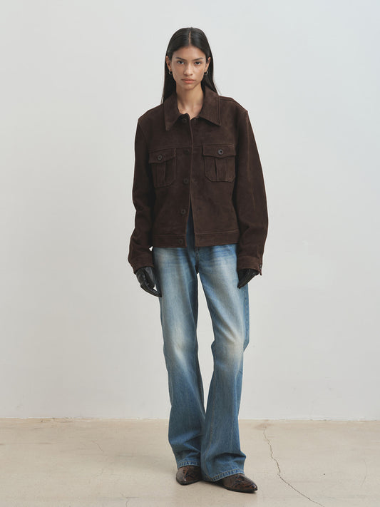SUEDE TRUCKER JACKET
