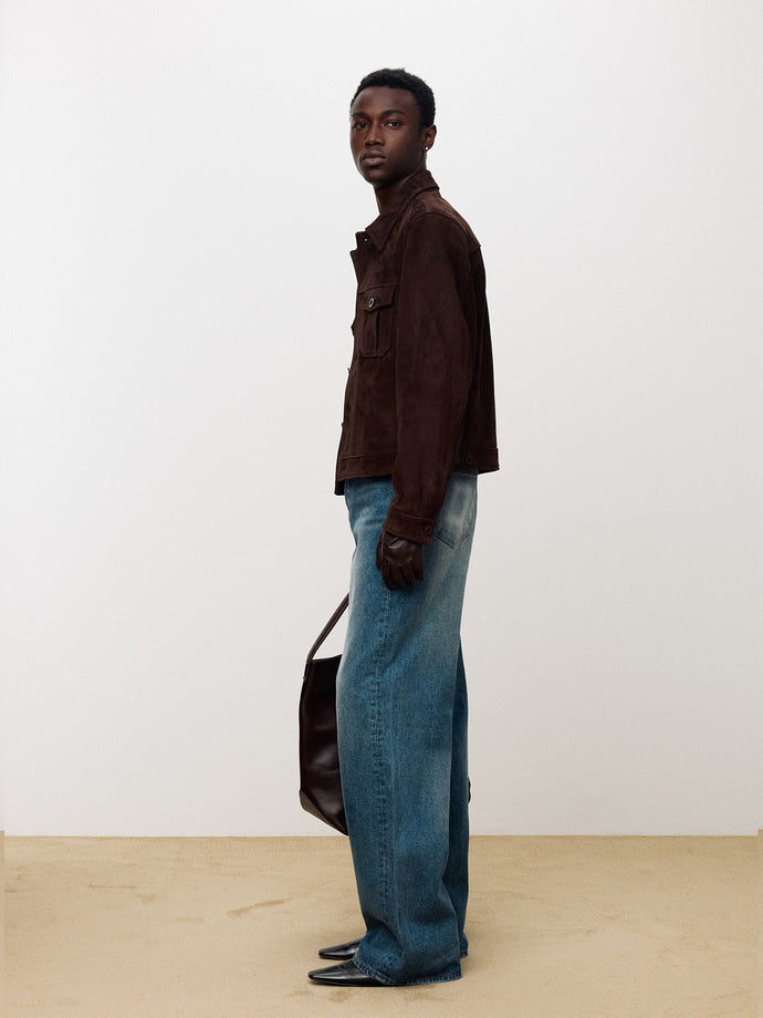 SUEDE TRUCKER JACKET