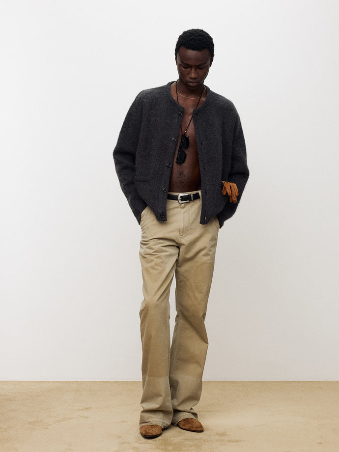 ALPACA JACQUARD KNITTED BLOUSON
