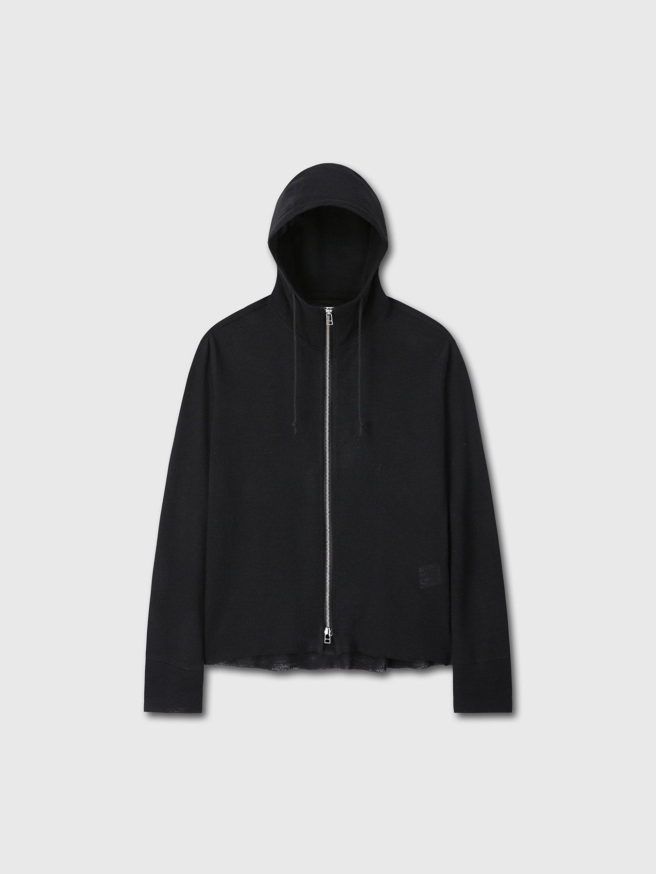 LIGHT WOOL HOODIE ZIP JACKET