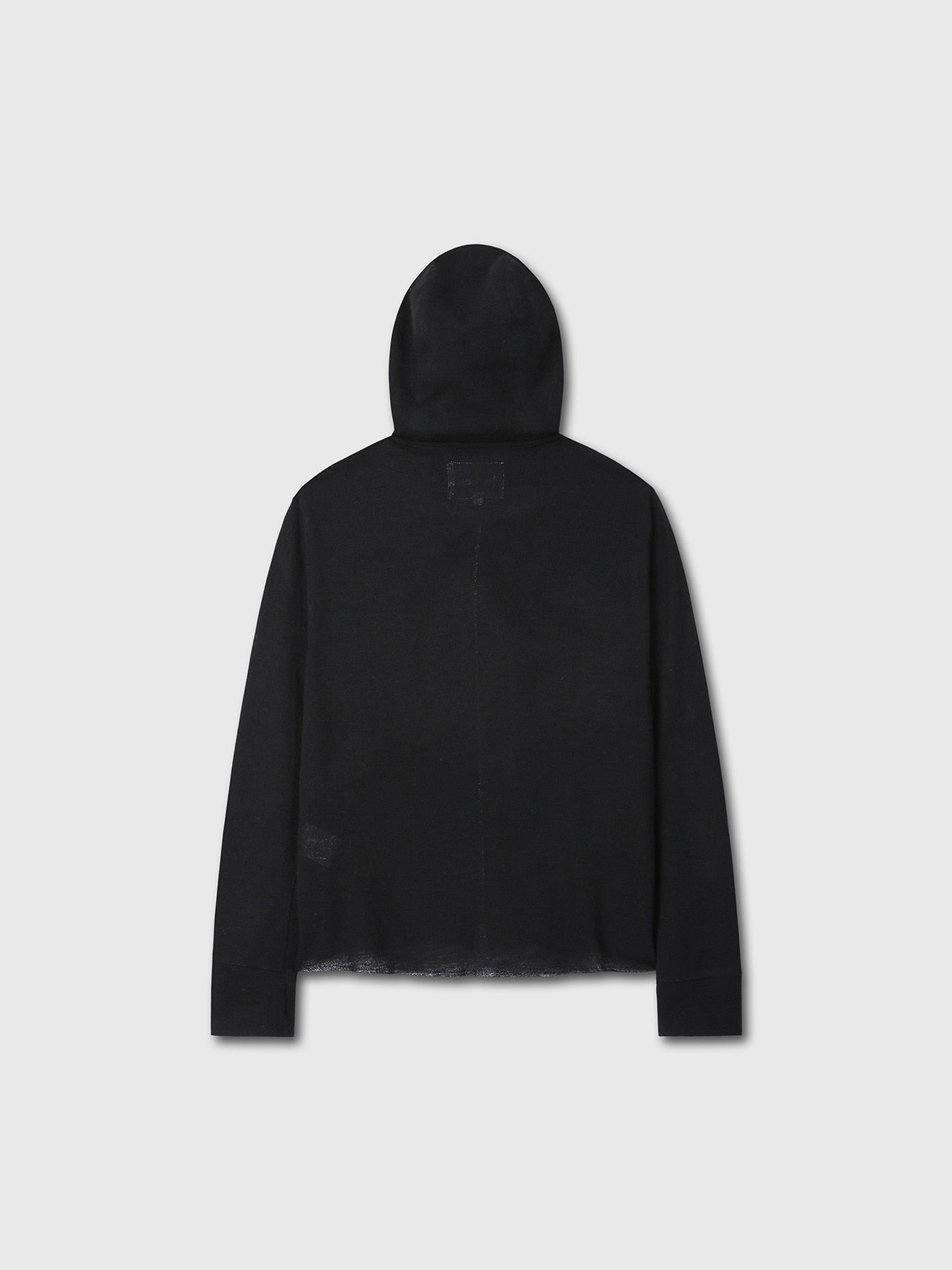 LIGHT WOOL HOODIE ZIP JACKET
