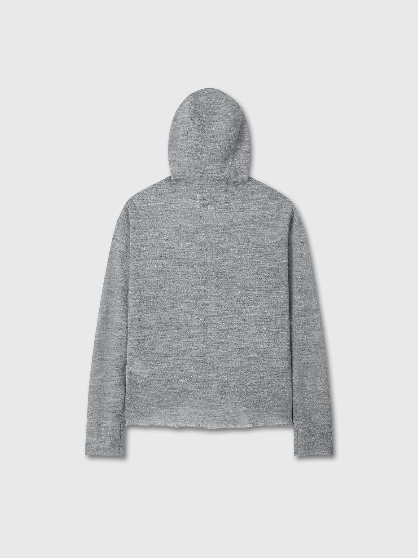 LIGHT WOOL HOODIE ZIP JACKET