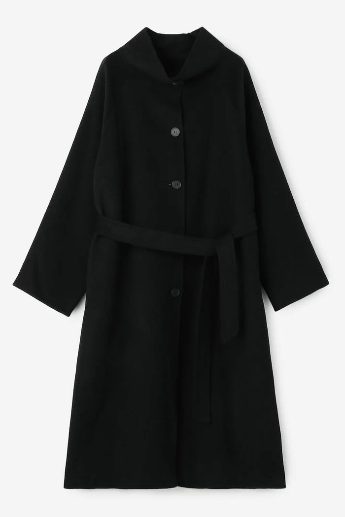 HIGH NECK HANDMADE LONG COAT