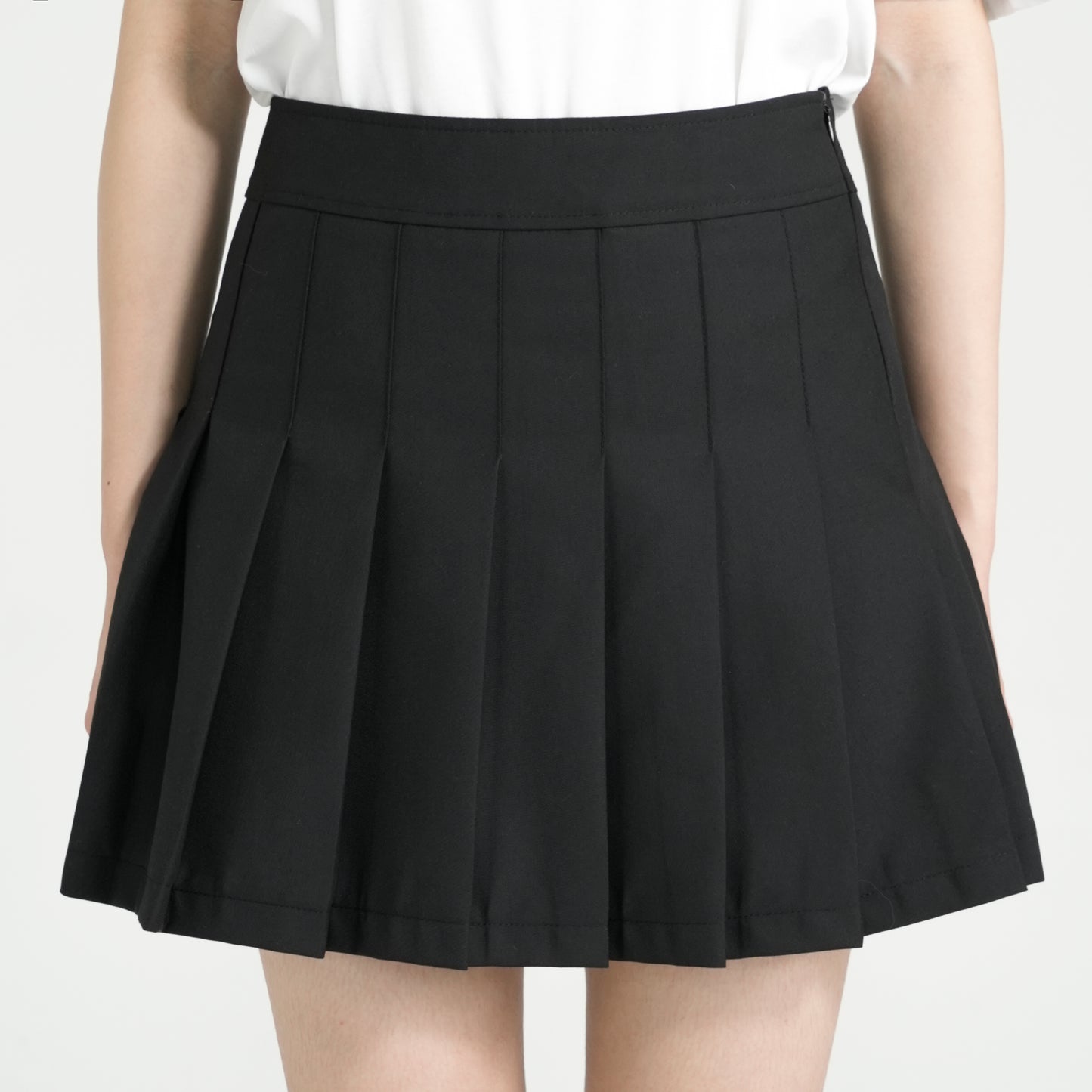 LAYERED PLEATS SHORT SKIRT