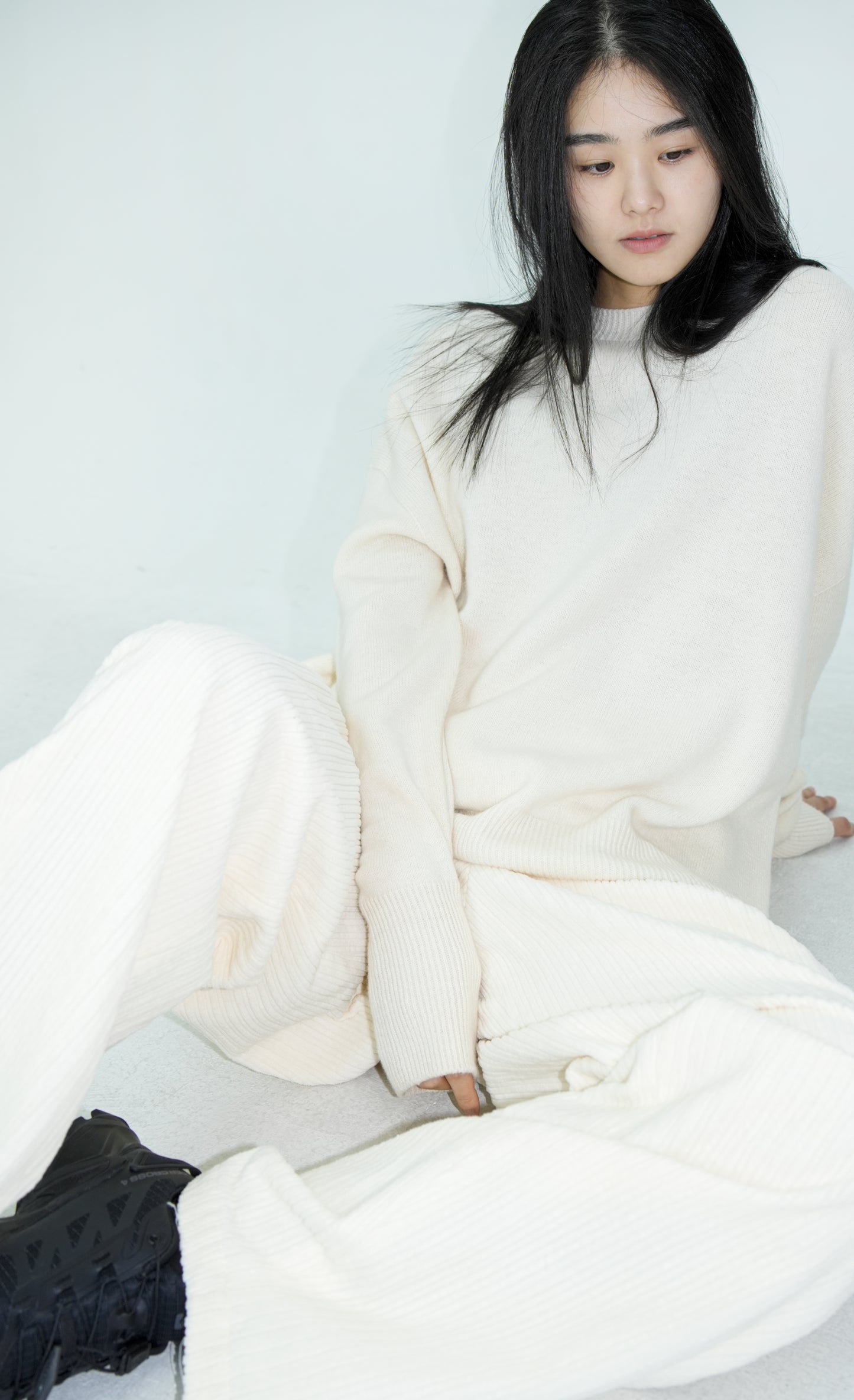 LOOSE FIT RIB KNIT