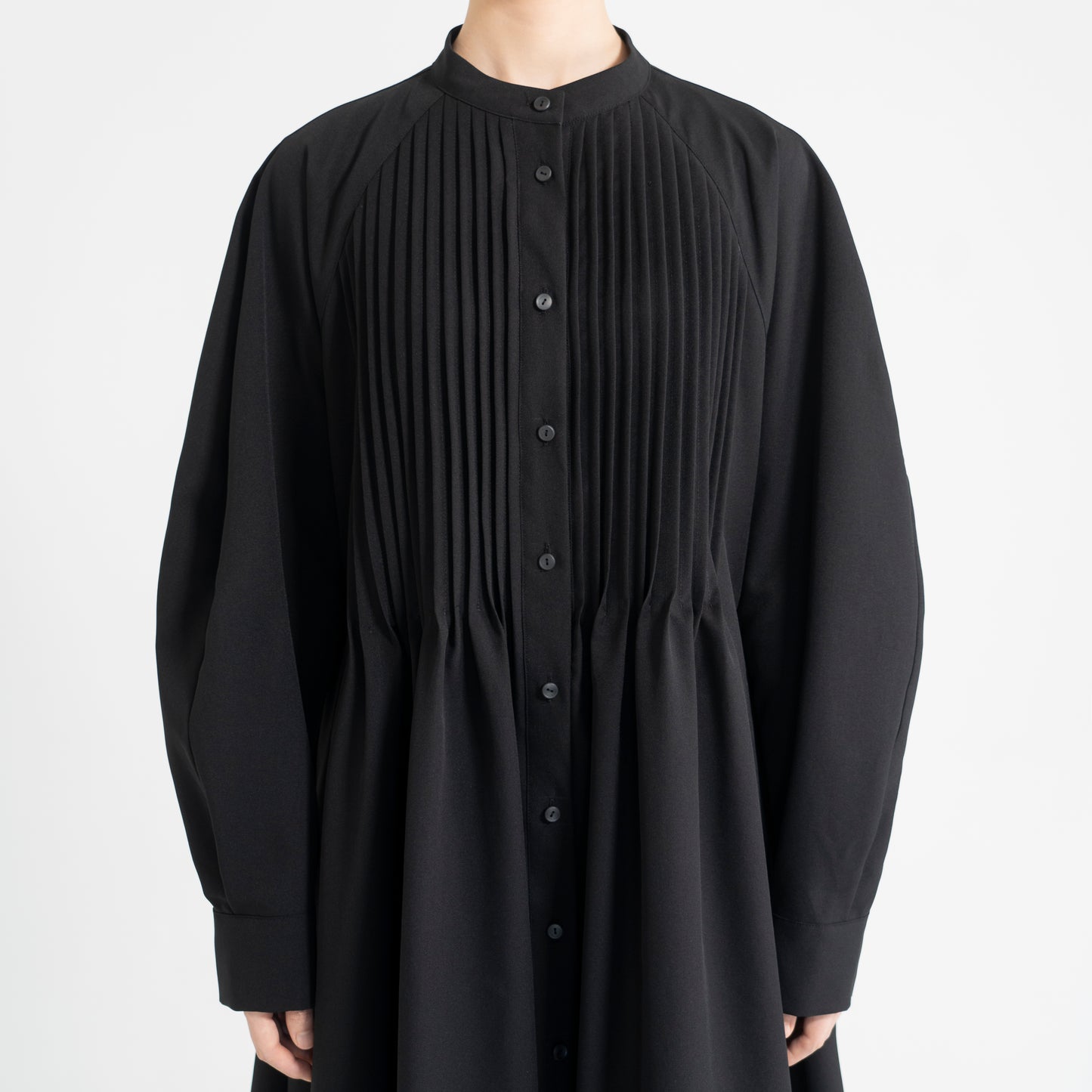 PINTUCK MOSS DRESS