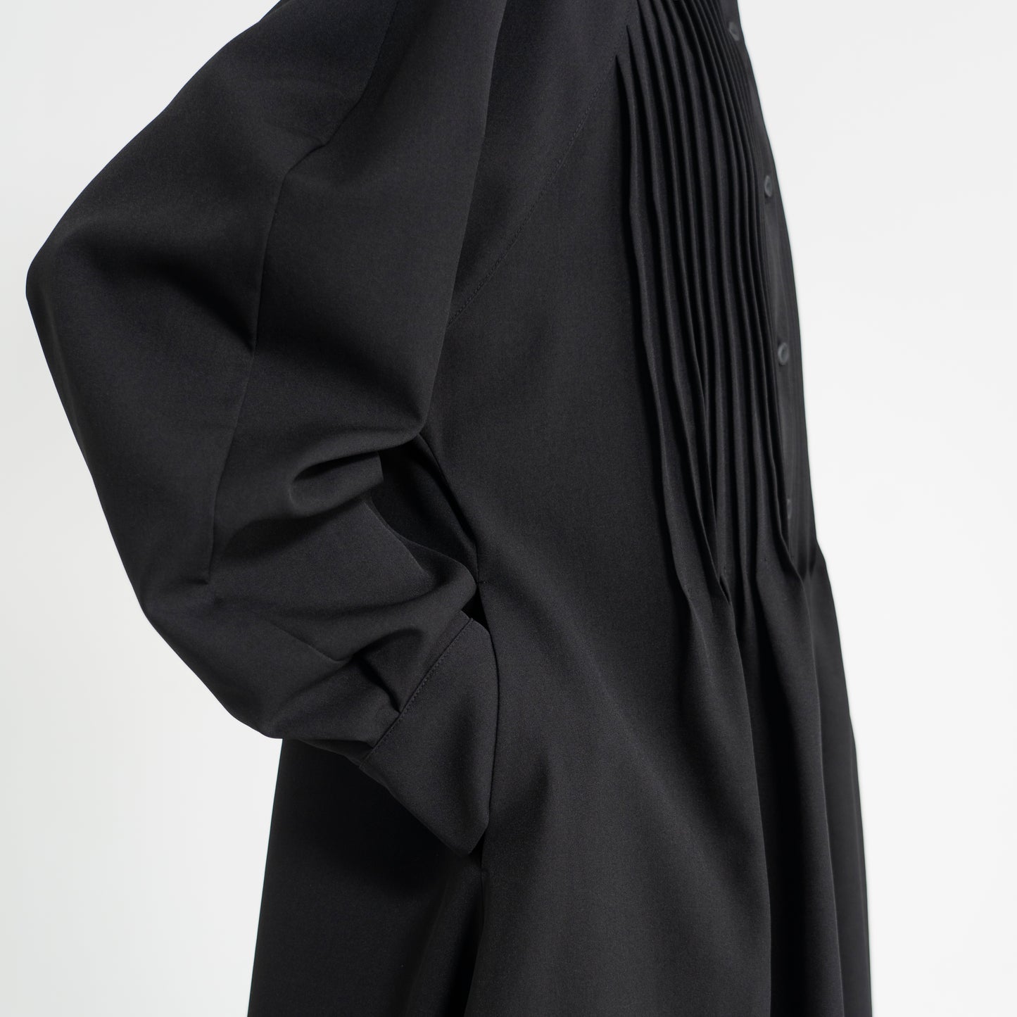 PINTUCK MOSS DRESS