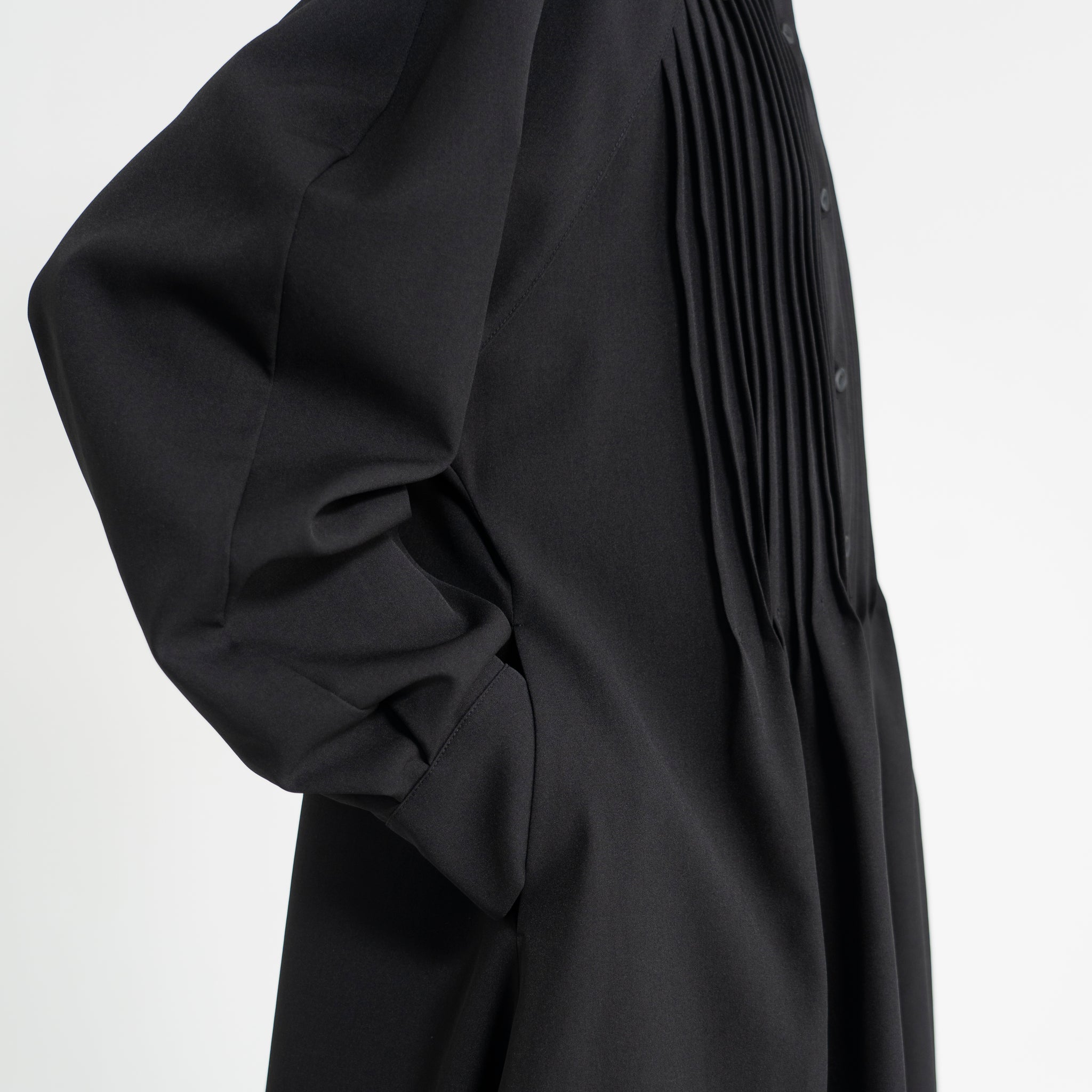 PINTUCK MOSS DRESS