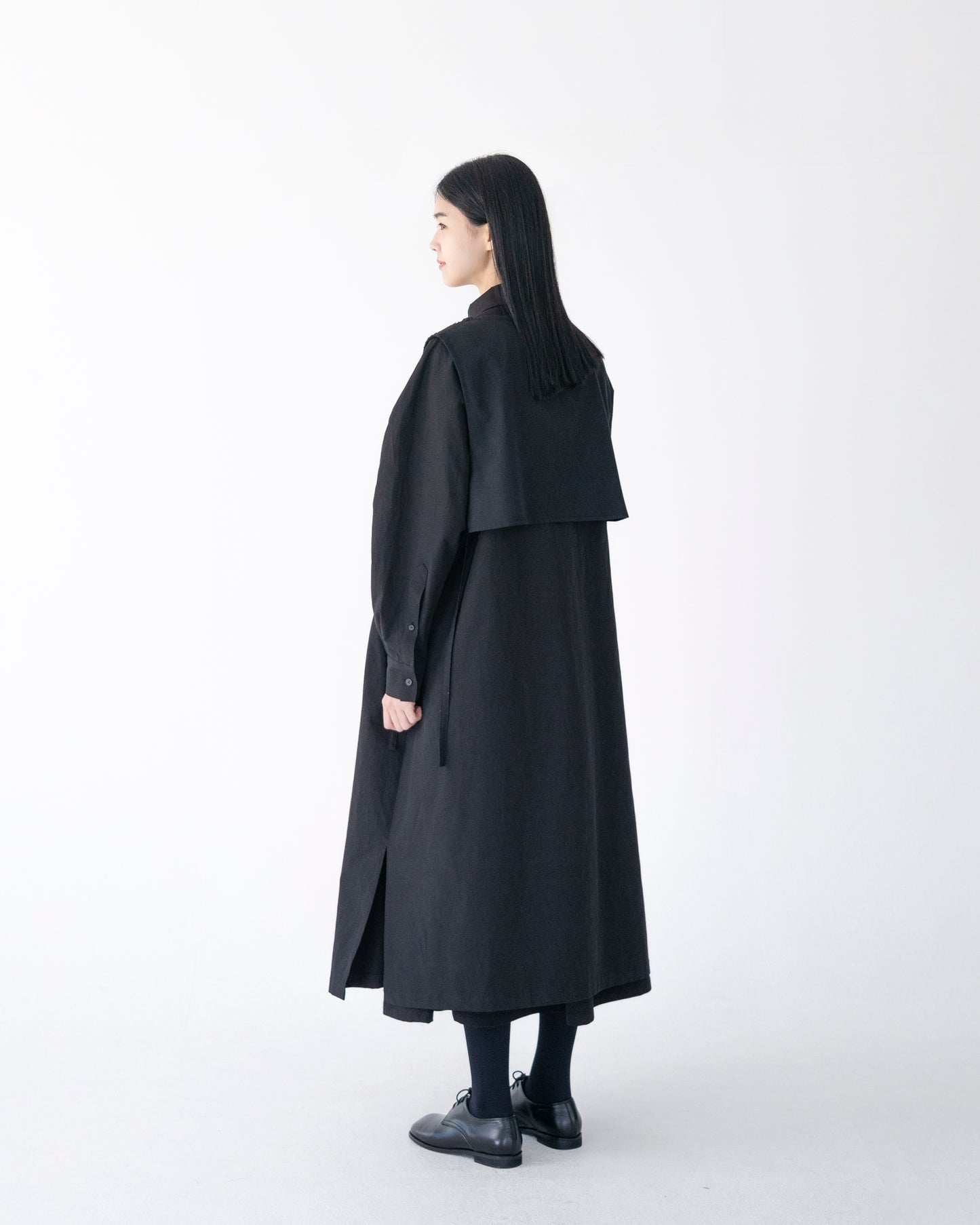 PINTUCK SHIRT DRESS