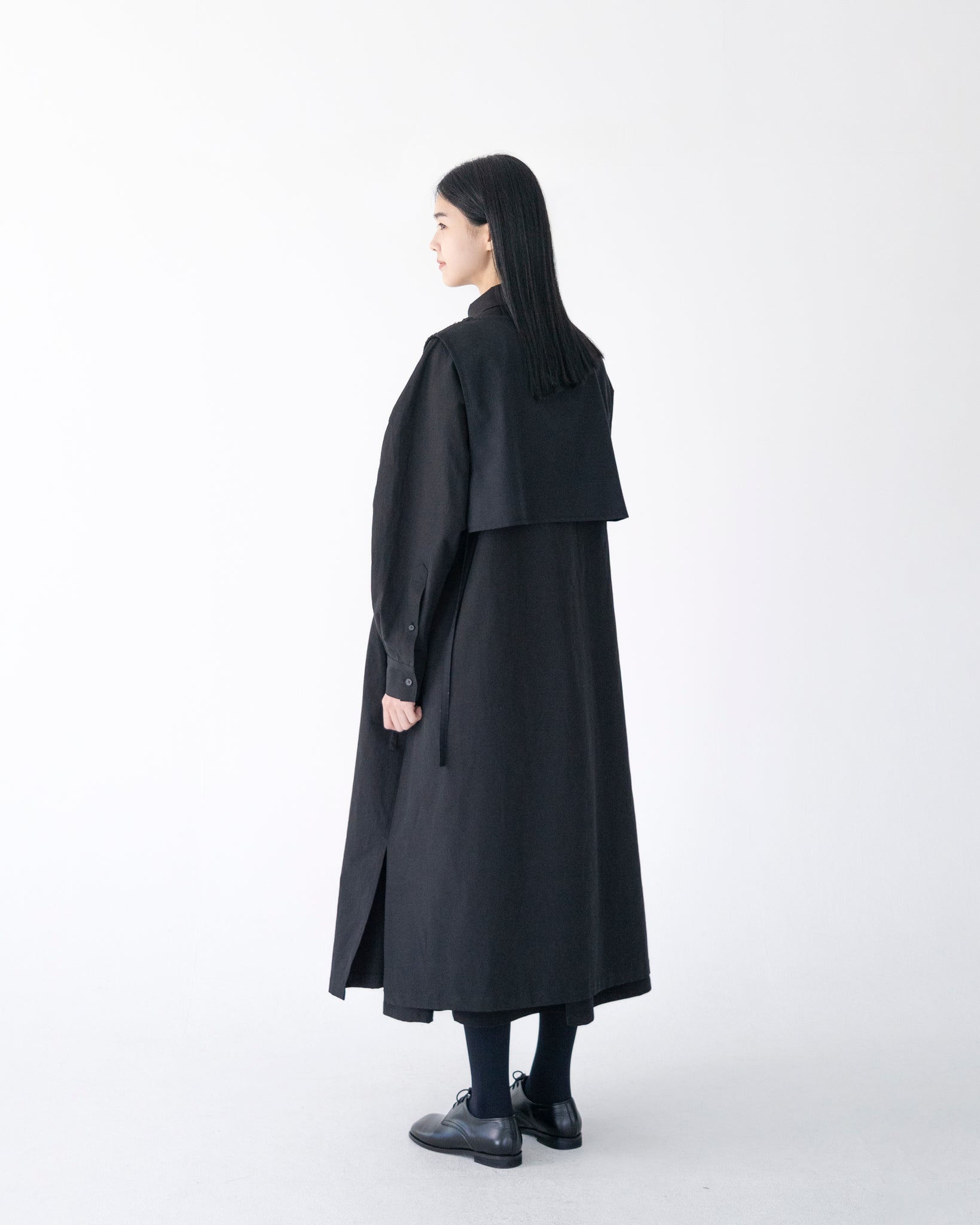 PINTUCK SHIRT DRESS