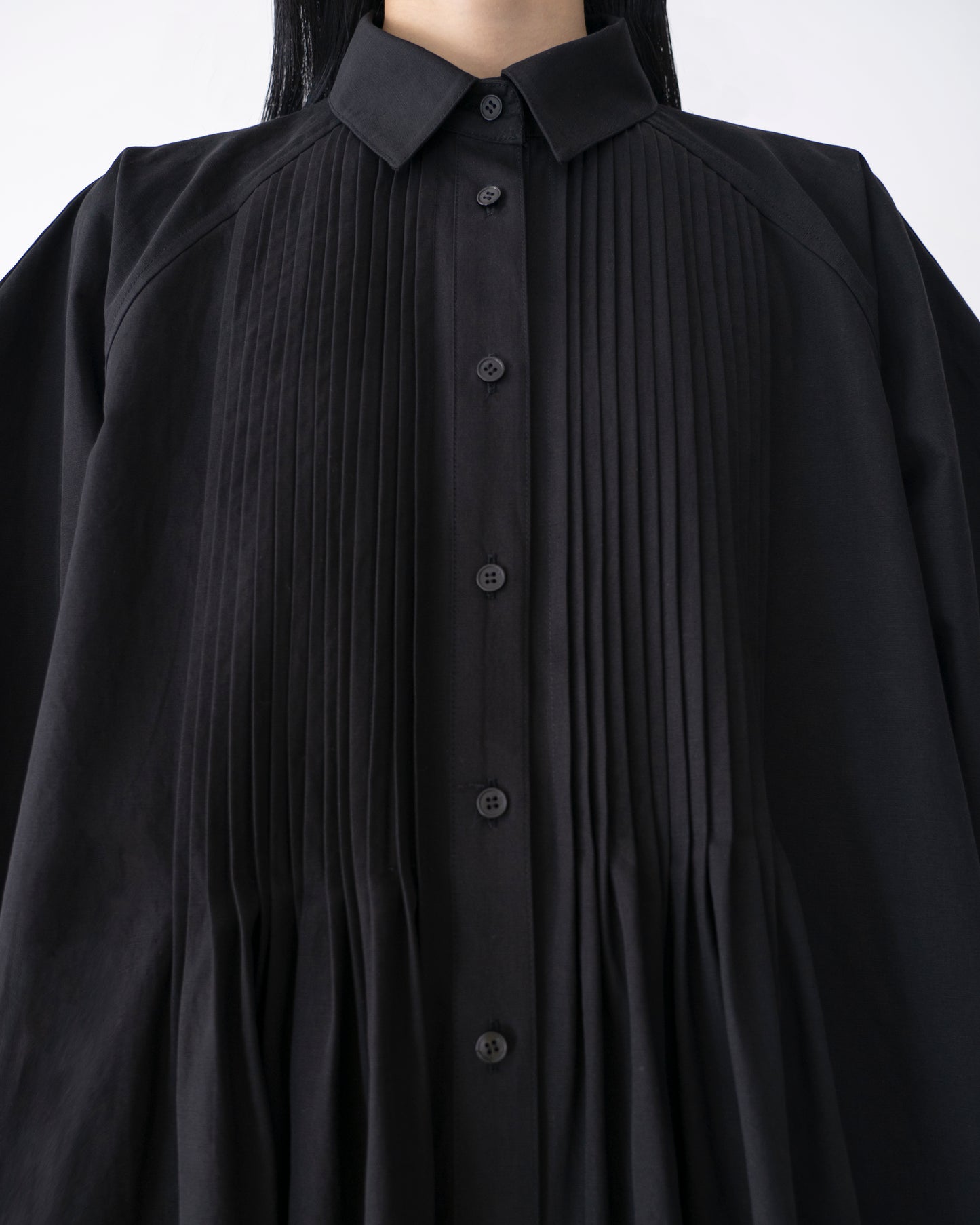 PINTUCK SHIRT DRESS