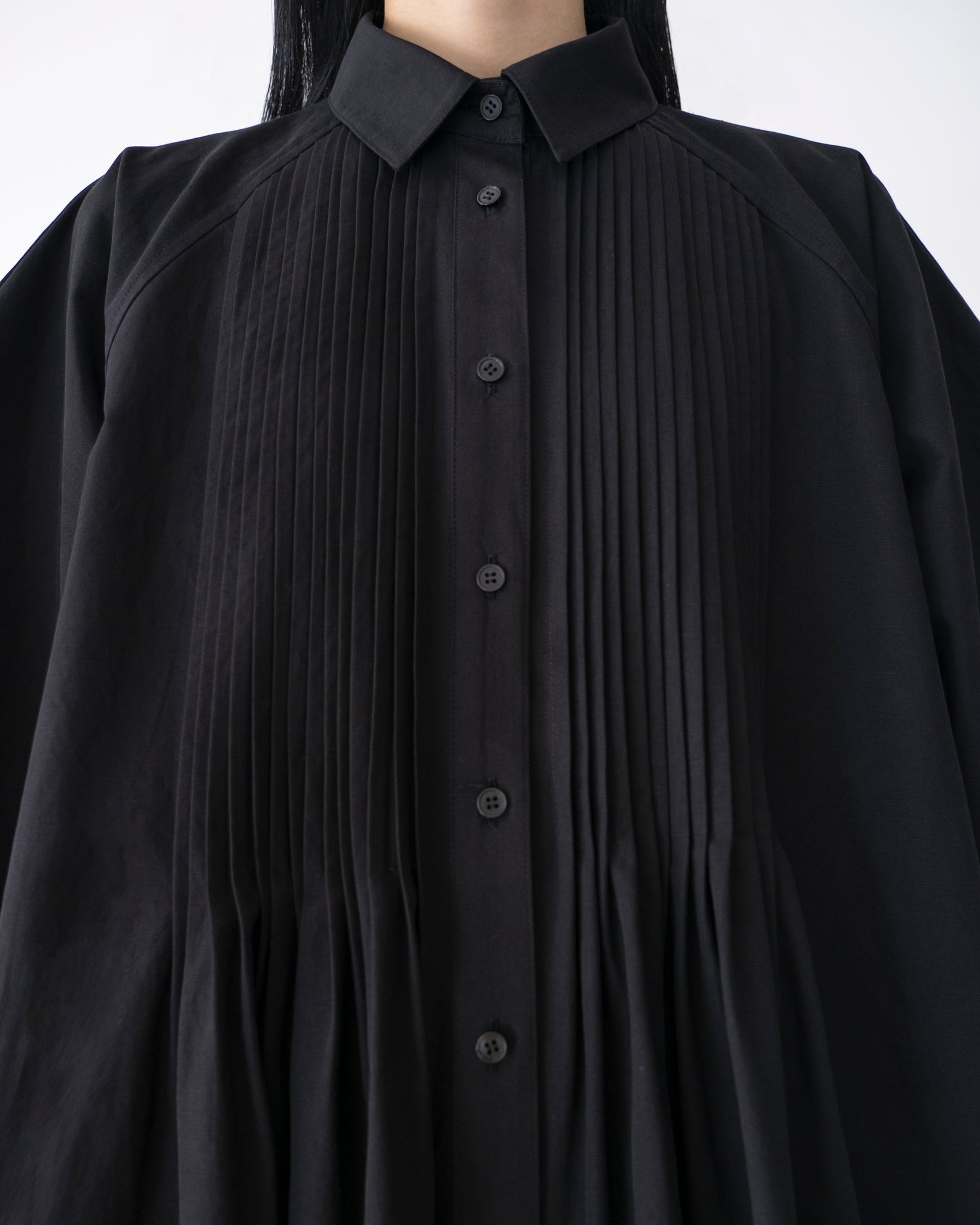 PINTUCK SHIRT DRESS