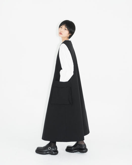SIDE POCKET PADDING DRESS