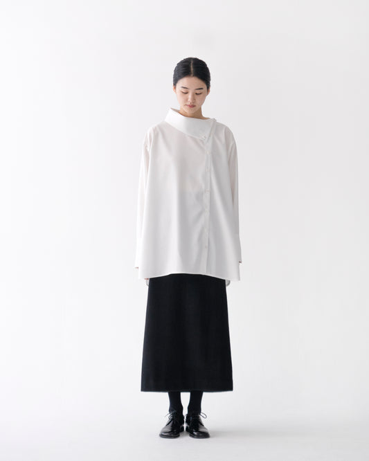 SIDEWAY COLLAR SHIRT