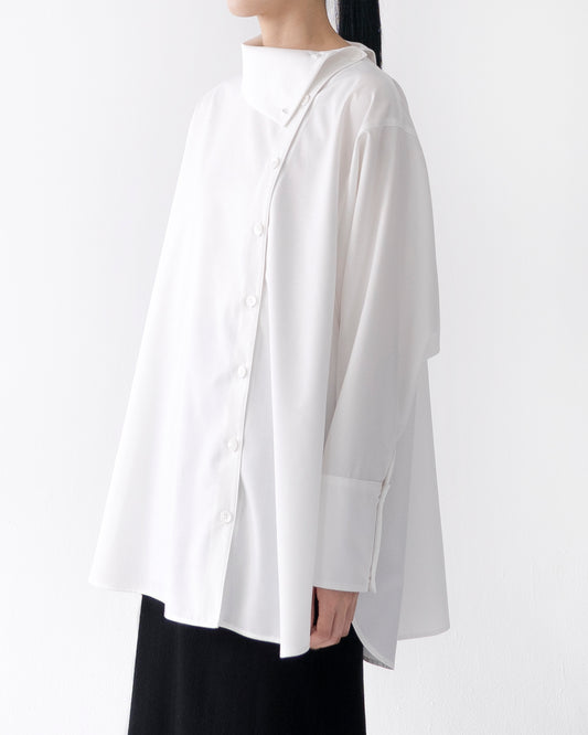 SIDEWAY COLLAR SHIRT