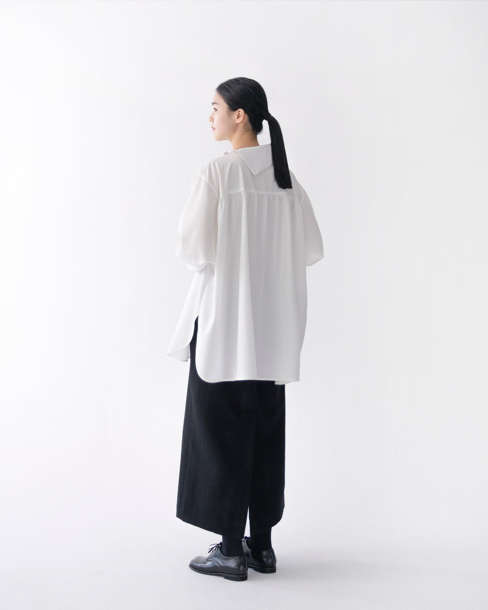 SIDEWAY COLLAR SHIRT